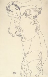 Portretstudie van Friederike Maria Beer door Egon Schiele